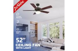 China 52'' Ceiling Fan With Light 6 Speed Remote Control Energy Saving supplier