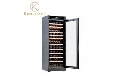 China Safe Protection Lock And LED Lights Wine Cooler Cabinet With Embraco Compressor supplier