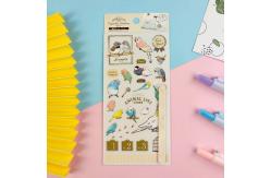 China Wiping Custom Transfer Stickers Vinyl  UV Offset Printing DIY Manual Account supplier