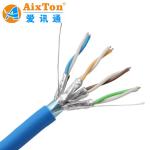 Cat6E FFTP 305m 1000ft LAN Network Cable High Speed 10G 305 Cable with Color-coded PE Insulation Materials for sale
