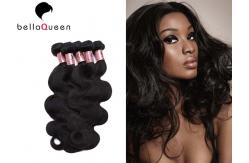 China Raw Unprocessed 6A Remy Peruvian Human Hair Of Natural Black Body Wave supplier