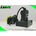 25000lux Brightness Coal Mining Helmet Lights Yellow Shell ABS Anti Cracked IP68 Waterproof