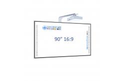 China 90 Inch Interactive Whiteboard Infrared Touch steel nano Surface Aluminum Alloy Frame supplier