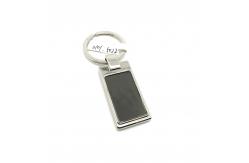 China Siliver Metal Keychain Holder with OEM/ODM Available for Name supplier