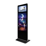 Double Screen Floor Standing Advertising Display For Shopping Mall for sale