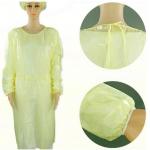 China Surgical Disposable Isolation Gowns PP PE Impervious Cloth One Piece Styple for sale