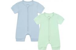 China Skin Friendly Customizable Bamboo Zipper Romper Bamboo Baby Clothes supplier