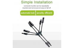 China IEC62852 Y Branch PV Solar Panel Cable Connectors With Low Power Loss supplier