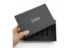 China Custom Matt Black Paper Gift Box With Foam Insert For Perfume Packages supplier