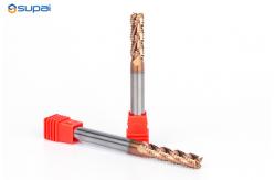 China 45° Cutting Edge Angle Roughing End Mill 75mm Overall Length TiAlN Coating Available supplier