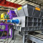 Textile Waste Shredding Disposal Solid Waste Shredder Waste Cloth Leather To RDF Briquette System Industrial Textile Waste Crusher for sale
