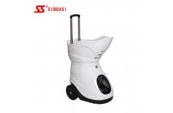 China Portable Tennis Ball Tosser Machine Top And Back Spin Adjustment supplier