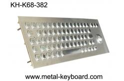 China Panel Mount Metal Industrial PC Keyboard with Waterproof Trackball supplier