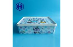 China FDA IML Plastic Containers With Lid Food Storage Cracker Biscuit Packaging supplier