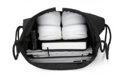 China Shoulder Drawstring Bag , Sports Drawstring Backpack Bag With Zip Pocket supplier