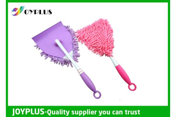 Personalized Car Cleaning Duster Car Wash Mitt With Handle Microfiber / PP Material