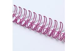 China Nylon Coating 6.4-38.1MM Metal Double Loop Binding O Shape supplier