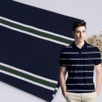 Breathable Moisture-Absorbent And Durable Striped Knit Fabric For Clothing With Unique Texture for sale