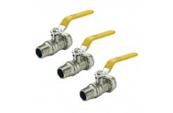 China Gas System Brass Gas Valve With Long Handle ODM Support supplier