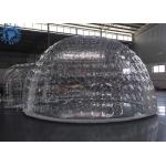 Outdoor Transparent Inflatable Dome Tent For Mobile Hotel / Clear Igloo Tent for sale