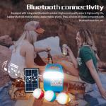 SRE683 IP55 8000mah Solar Emergency Lights With Solar Panel