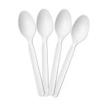 White Biodegradable Plastic Cutlery , Compostable Eco Friendly Disposable Cutlery for sale