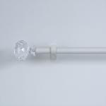 Custom Transparent Acrylic Curtain Rod Finials Single Bracket for sale