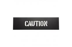 China Custom Safety PVC Caution Stencil For Public Place Black supplier