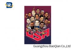 China Custom Printing 3D Lenticular Poster PET Flip Image High Definition NBA Star Poster supplier