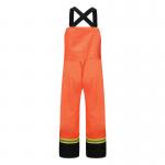 EN343 Rain Proof Workwear Unisex Orange Hi Vis Bib And Brace for sale