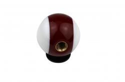 China Custom Resin Billiard Shift Knob White  Black Orange  ISO9001 Certificated supplier