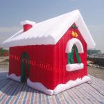 Inflatalbe christmas products, inflatable santa house ten, inflatable christmas house tent for sale