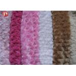 Teddy Bear brushed Plush Toy Fabric Super Soft PV Knitted Safe Polyester Red Comfortable for sale