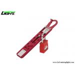 Red 12 8mm Hole Aluminium 3/8'' Buckle Hasp Lockout
