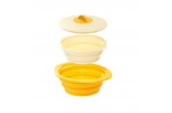 China 1600ml Multifunctional Collapsible Silicone Steamer Bowl supplier