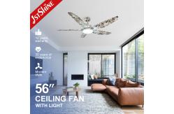 China 56 Inch Ceiling Fan with Dimmable LED Lighting and 5 ABS Plastic Blades supplier
