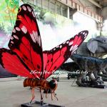 Animated Animatronic Insect Large Size Butterfly Model for Wetland Park for sale