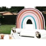 Mini Wedding Rainbow Jumping Inflatable Bouncer Colorful Inflatable Bouncy Castle for sale