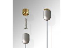 China Picture Hanging System Tensioned Cable Display Suspension Kit Ceiling To Floor supplier