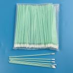 162mm Lint Free Microfiber & Polyester Tip Cleaning Swabs With Long PP Stick Handle for sale