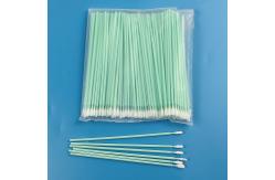China 162mm Lint Free Microfiber & Polyester Tip Cleaning Swabs With Long PP Stick Handle supplier
