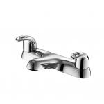 Contemporary Solid Brass Double Lever Shower Faucet Wear Resisting for sale