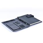 8000mAh Wireless Charging A5 Leather Power Bank Notebook With USB
