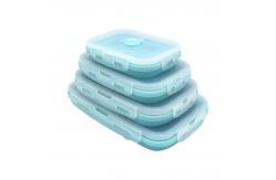 China 350ml 500ml 800ml 1200ml Reusable Silicone Picnic Box supplier