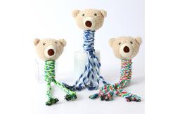 China Cotton Rope Dog Molar Bite Toy Pet Vocal Plush Toy supplier