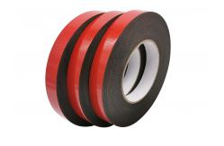 China 1mm Black Double Sided PE Foam Adhesive Tape For Automotive Mounting supplier