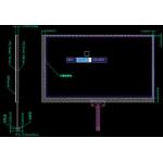 Custom Size Capacitive/ Resistive Touch Screen Panel Various Glass Thickness Acceptable
