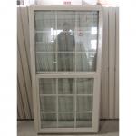 PVC Lower Panel Low-E Glass Top Fixed Sash Single Hung Window Crescent Lock for sale