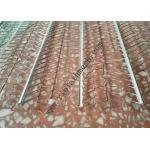 V Type Reinforced Rib Lath Mesh , 610mm Width 0.3mm Thickness Galvanized Metal Lath for sale