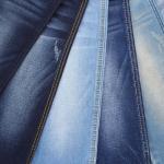 9.7OZ Women jeans denim fabrics with slubby denim fabric and stretch for sale